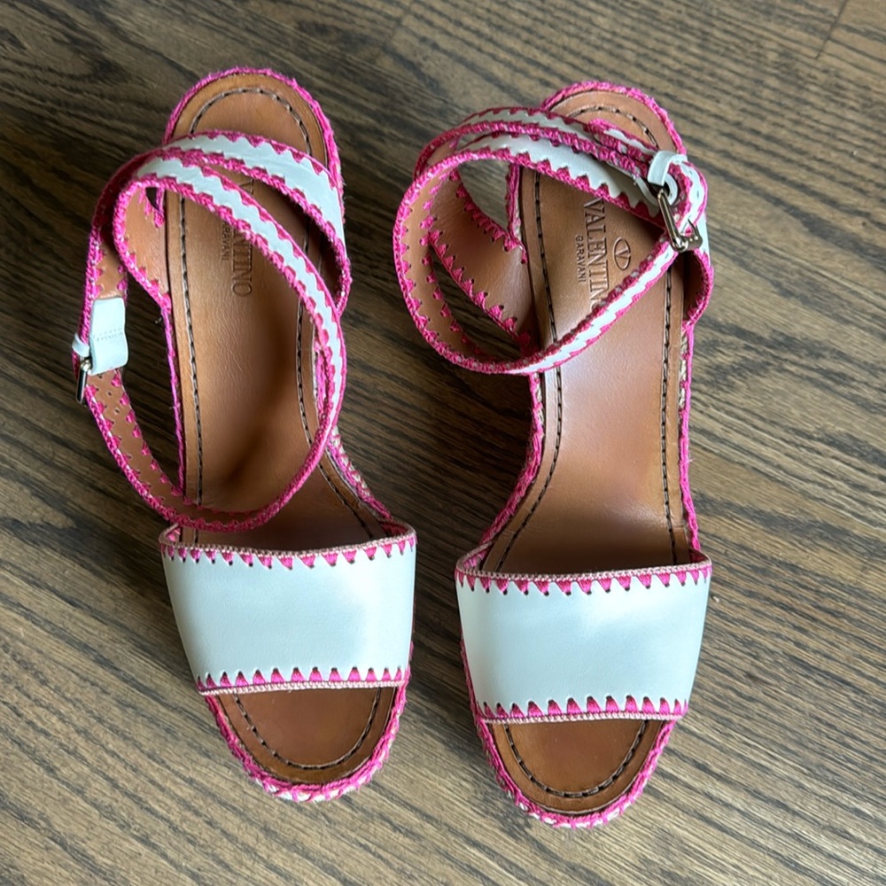 Valentino wedges. Amazing condition. Size 40.5